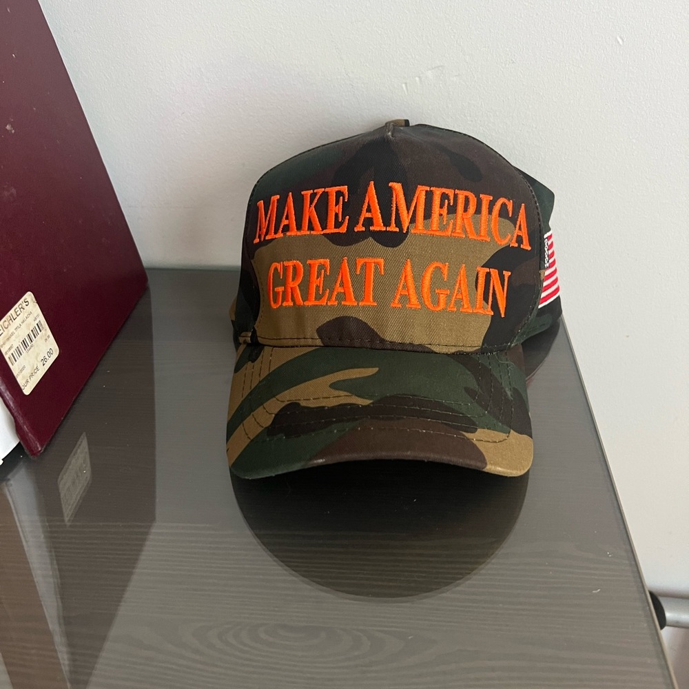 Camo Bold Make America Great Again MAGA Trump Hat 2020 CaliFame Cap Authentic